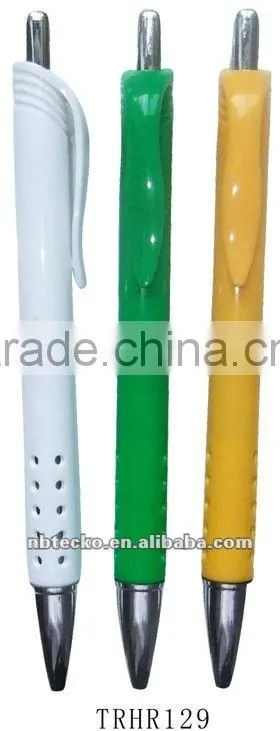 Plastic pen with beautiful chip for promotional