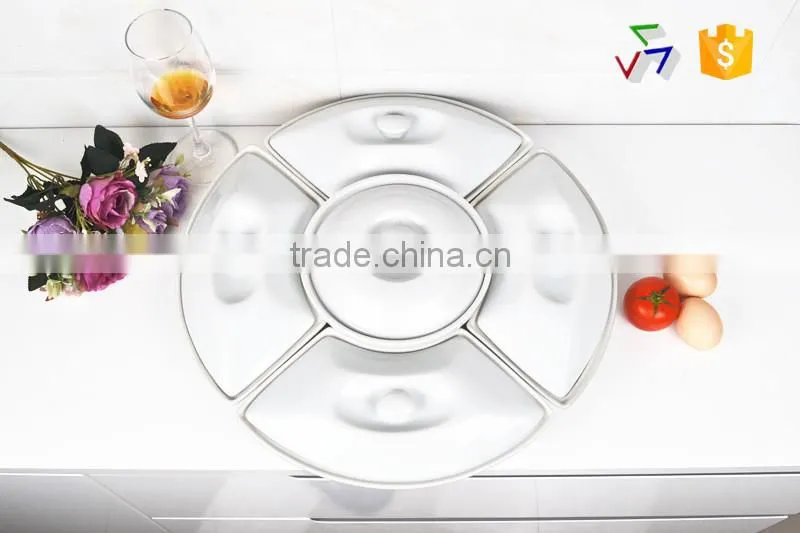 17.5" porcelain casserole pan with lid