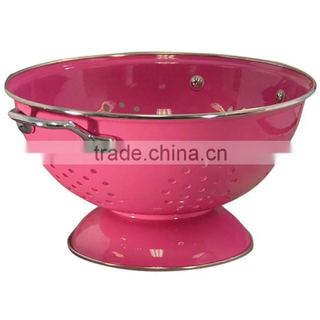Home kitchen multifunctional metal colander vegetable fruit drain basket