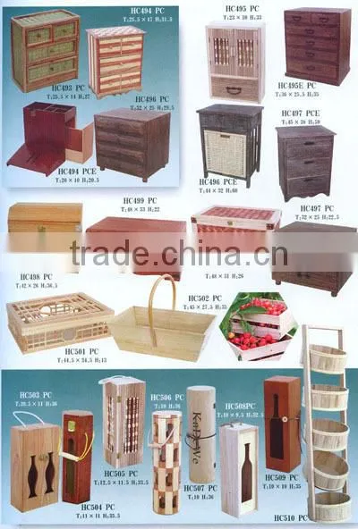 divided solid wood tea box handmade wooden box