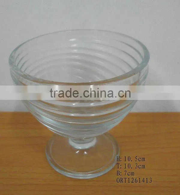 fancy glass ice cream cup