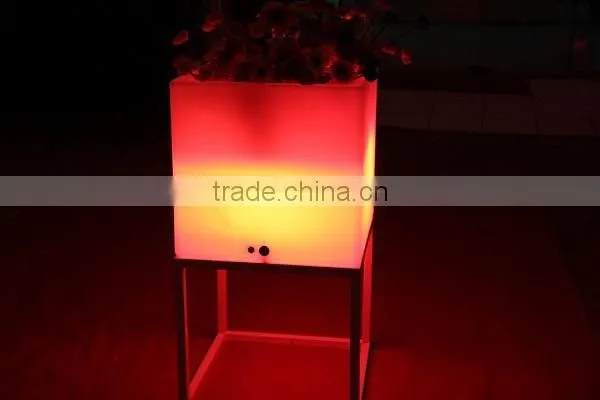 modern led lighting bar furniture, led lighting flower pot, led fruit pot