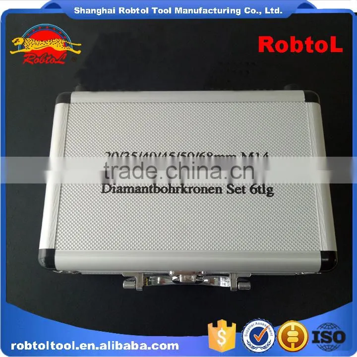 M14 Vacuum Brazed Diamond Core Drill Bits Set Kit Dry Wet Grinder Hole Saw Boring Granite Marble Ceramic Tile Porcelain Stone