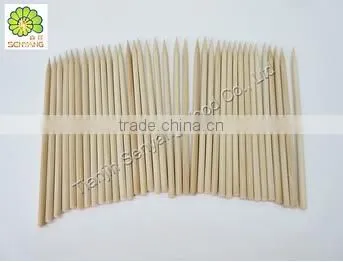 Mini birch wooden toothpick with flag size
