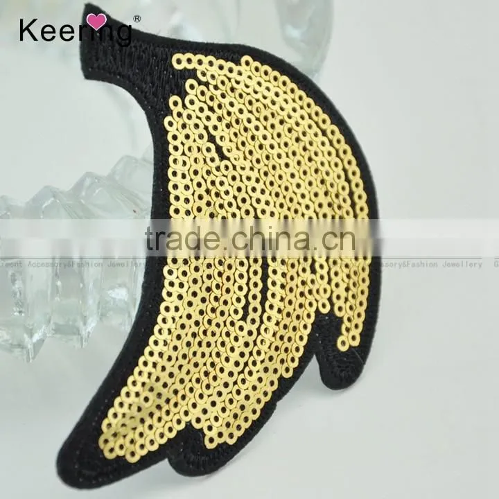 Hot sale New fruit custom embroidery textile patch for clothing WEF-074