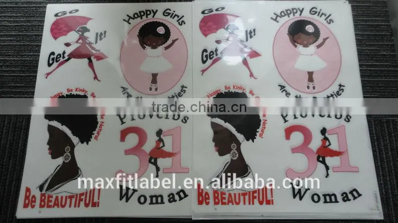 china factory direct cheap customed t-shirt heat transfer printing label