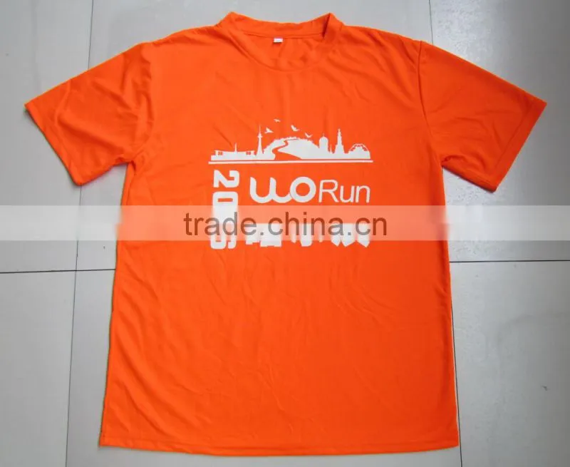 Printed soft long sleeve dry fit tshirts in neon yellow color