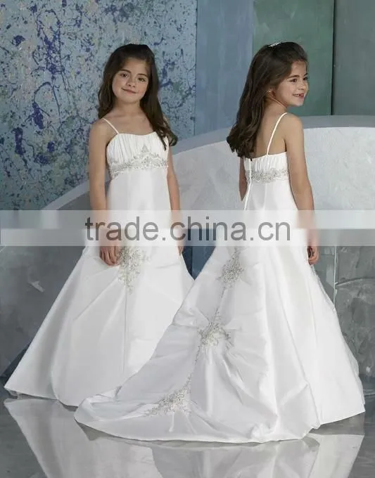 ball gown for kids white