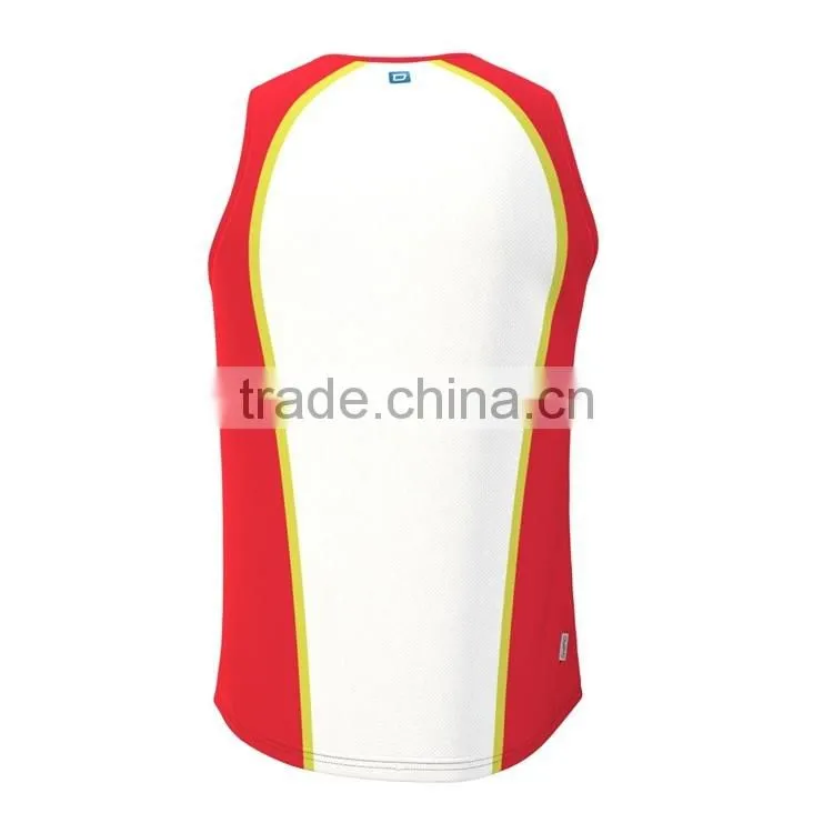 Mens Yoga tank tops running singlets Plain custom gym vest