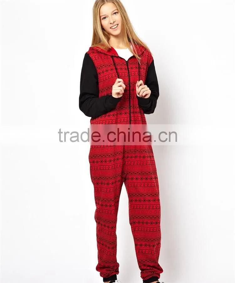 Aztec Print plus size custom made adult print onesie