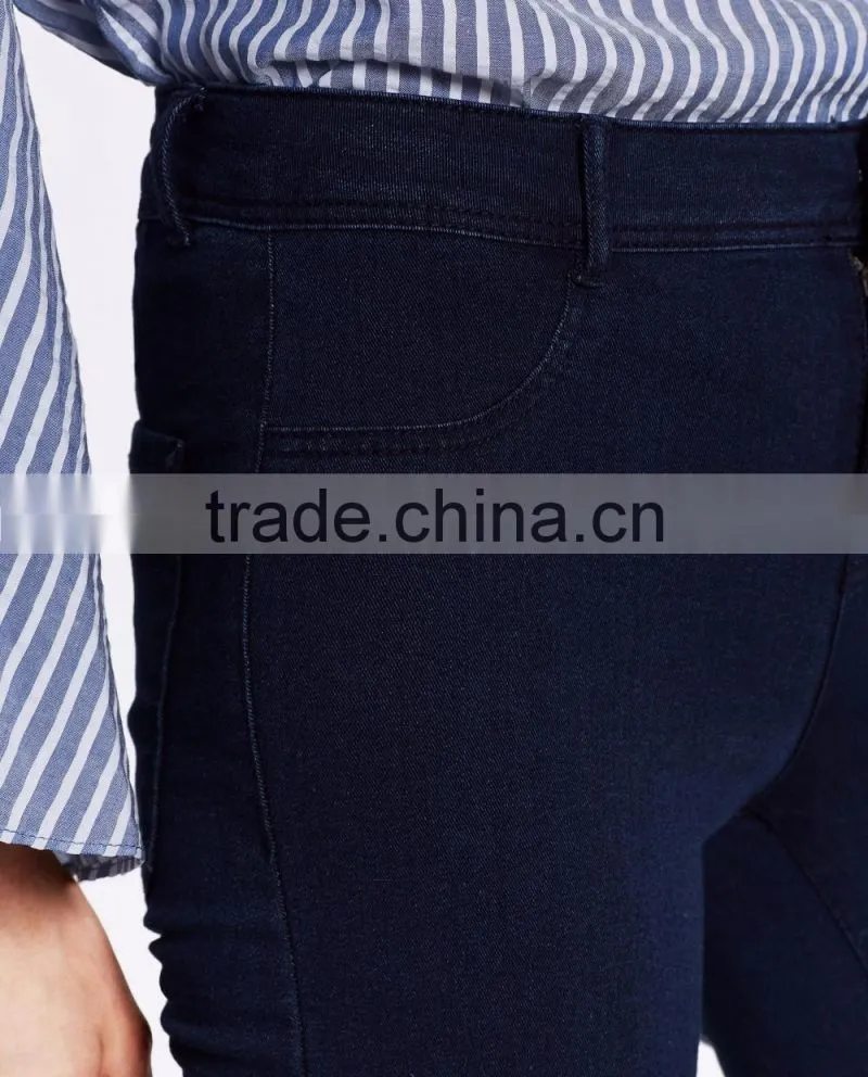 2016 custom fashion apparel young girl plain dark blue summer sexy women jeans shorts short pants half pants cotton girls