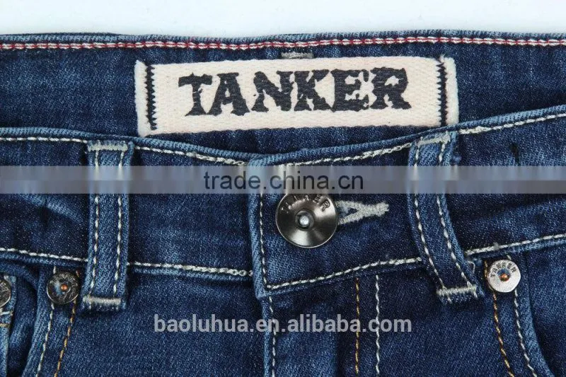 T1113K Comfortable boys kid Children stretchasble waist band Medium indigo jeans