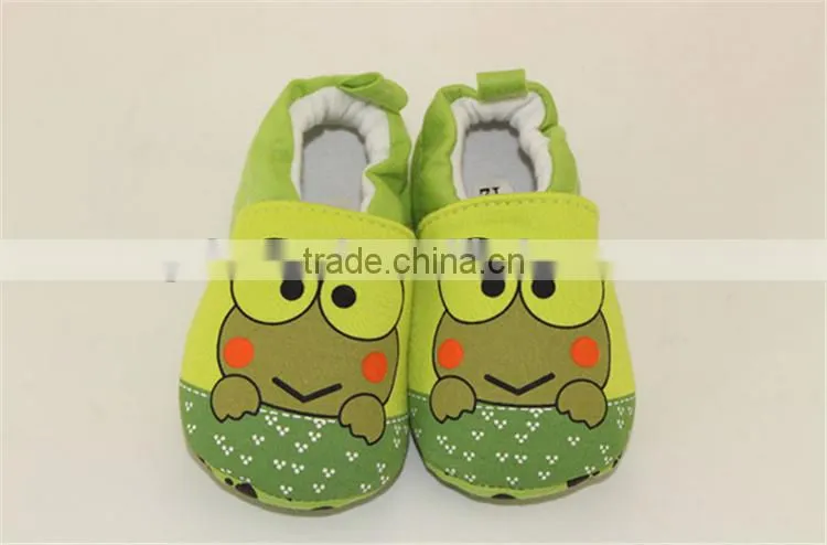 Cute frog printed summer cotton baby shoes