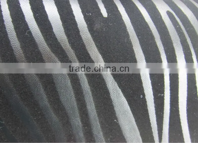 PU printed leather for bag/lettchi embossed sofa