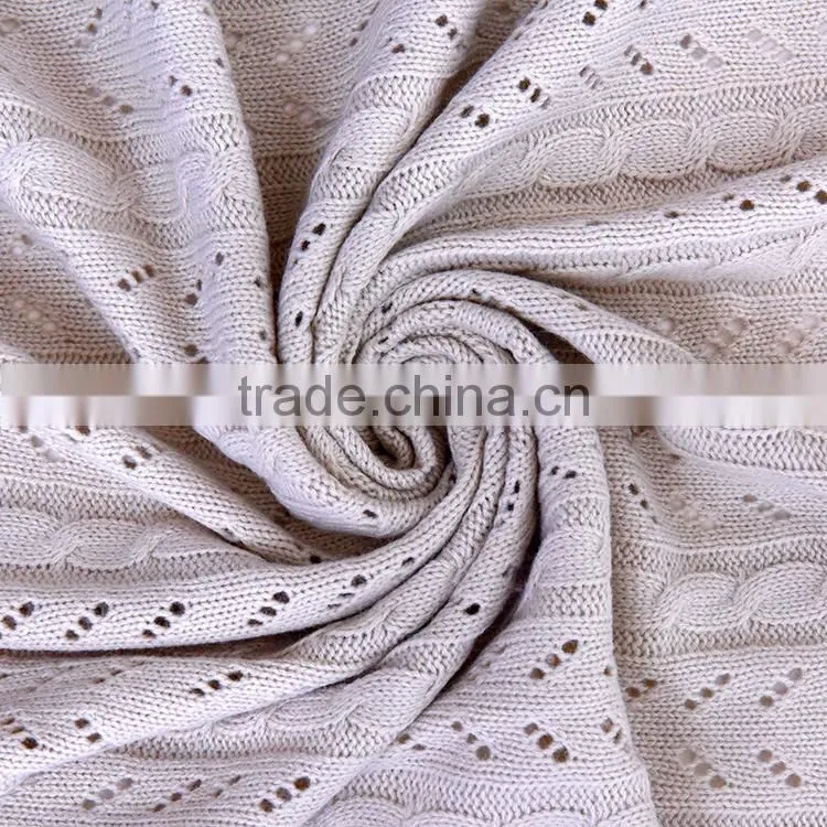 New design 100% acrylic knitted blanket