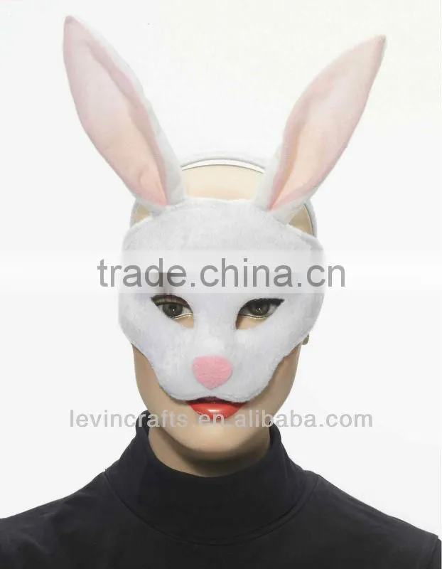 Deluxe Bunny plush Headband Halloween Mask