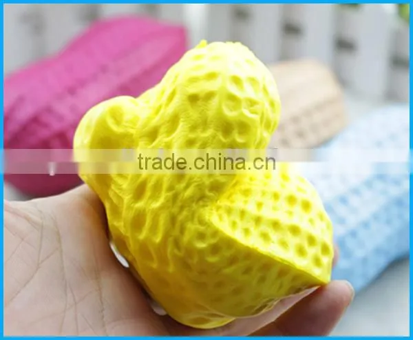 Top sale soft PU slow rising squishy peanut toys for stress releasing