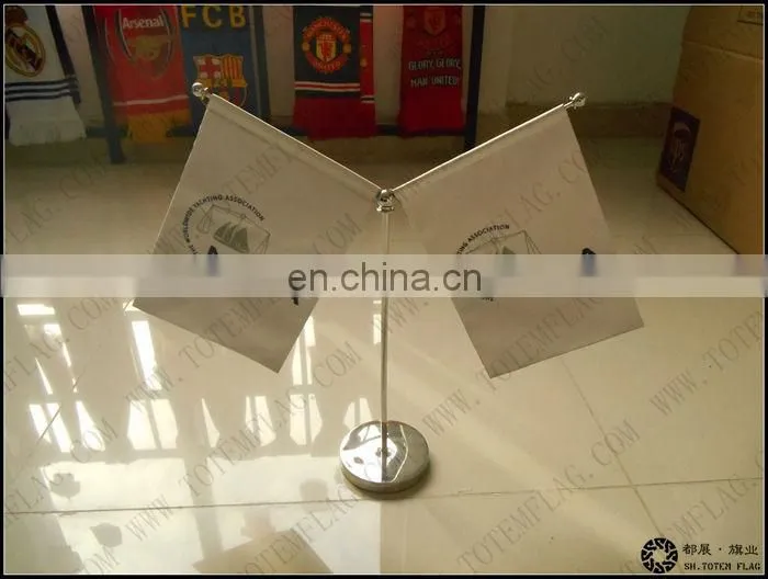 High Quality Table Flag With Metal Stand