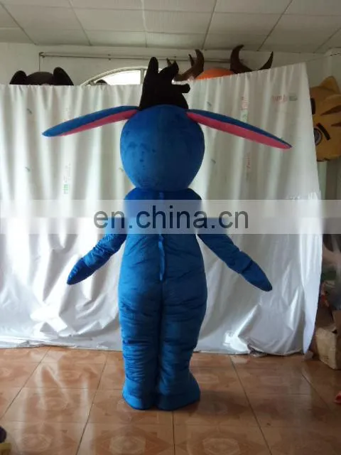 2013 adult blue donkey mascot costume for kids party