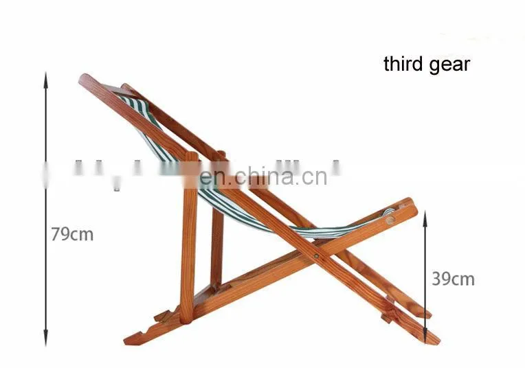 Wooden frame beach chair,fishing chair,wholesale deck chairs