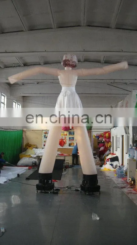 customized new design giant led inflatable air dancer of Marilyn Monroe