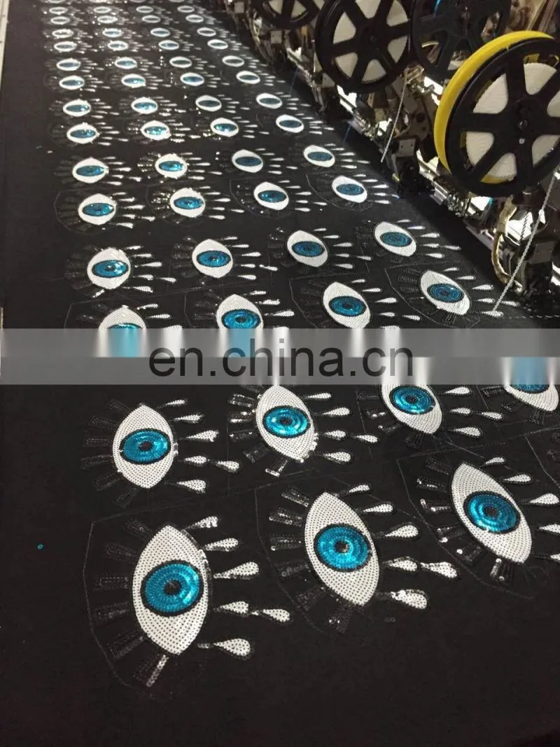 hot sale fahsion 3D rose sequin Patch with glue