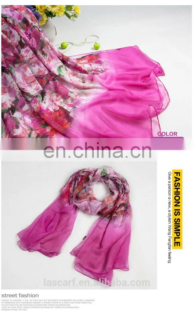 2015fashion style newest high quality silk crepe georgette digital printing scarfs(SP859L)