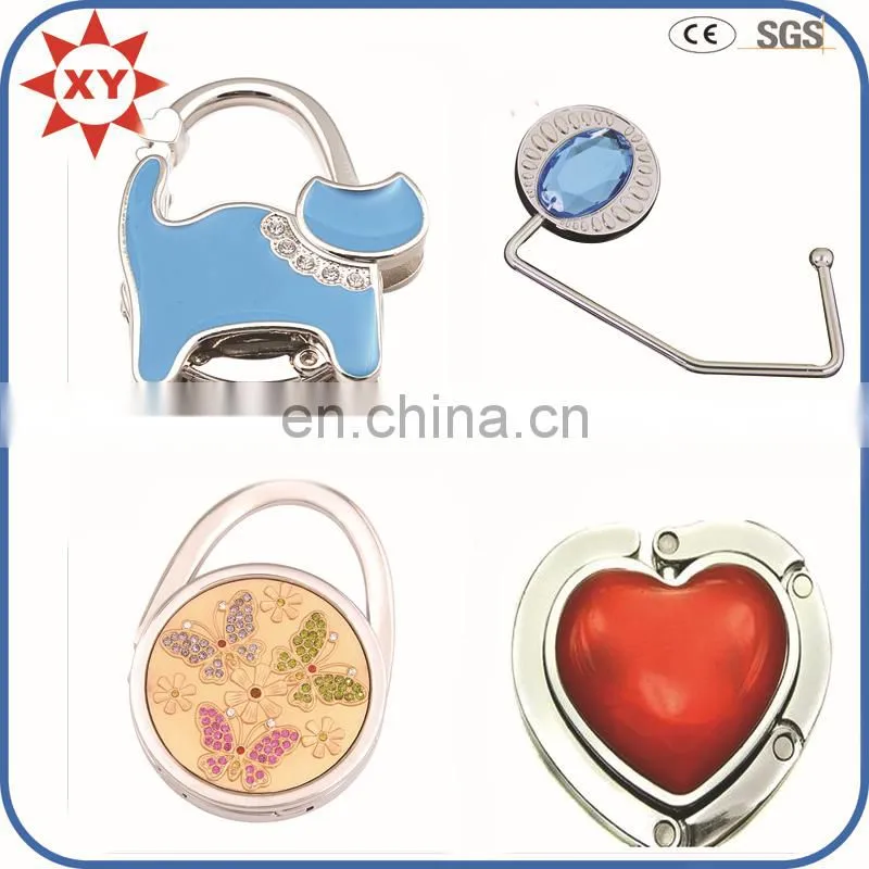 Fashion design promotion custom logo purse hanger hook