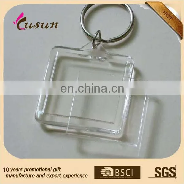 High quality blank acrylic plastic keychain
