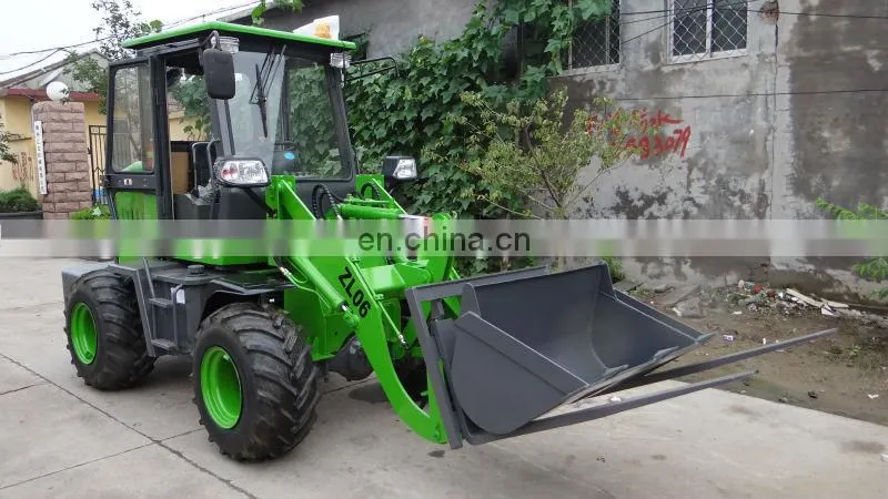 Latest 4WD mini garden loader ZL06Fwith quick coupler
