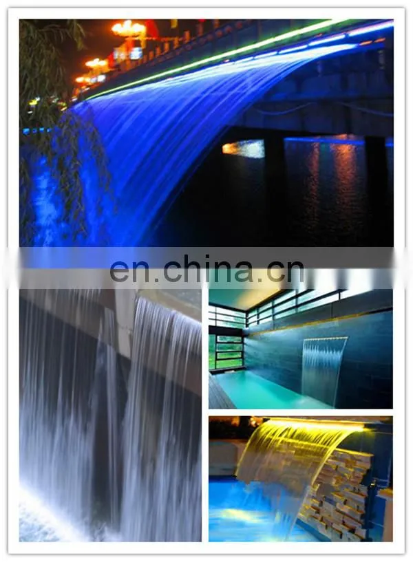 Digital water curtain,swimming pool waterfall in massage