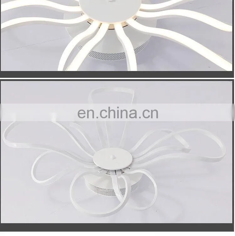 Factory Direct Sale Petal Minimalist Ceiling Lamp Modern Hotel White Chandelier Lights