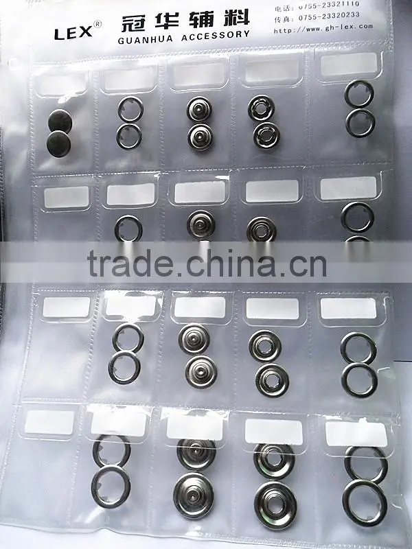 Rhinestone with 5 prong snap button