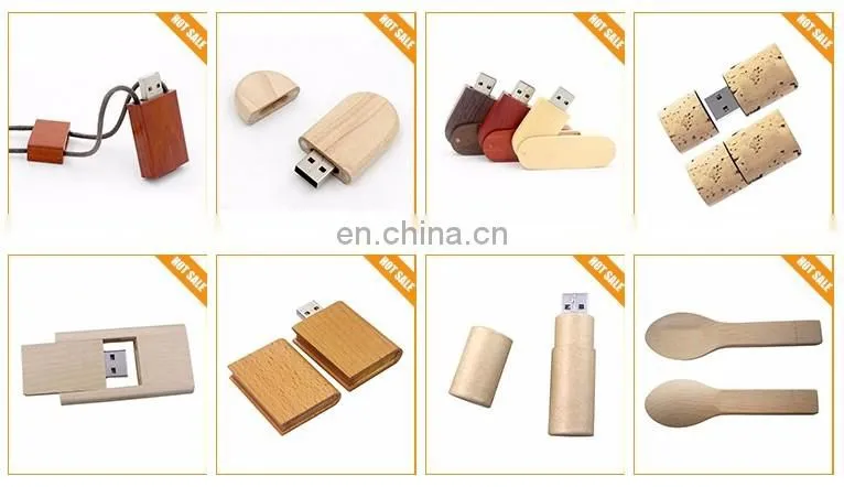 custom oem laser print logo wooden usb stick wholesales u disk wood stick flash drive
