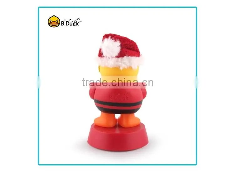 B.Duck plastic pvc vinyl figurine for Christmas promotional