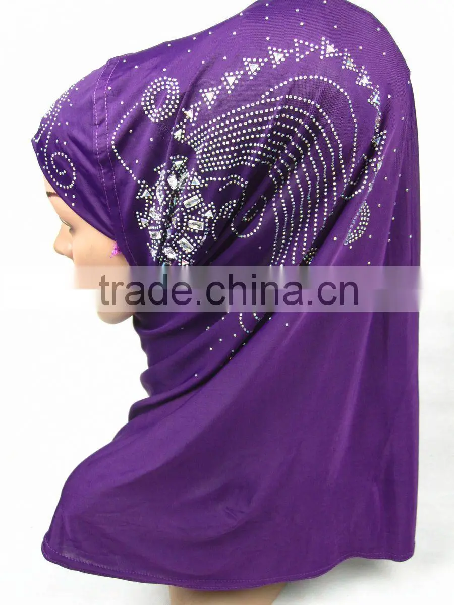 A236 Newest design fashion beaded muslim hijab