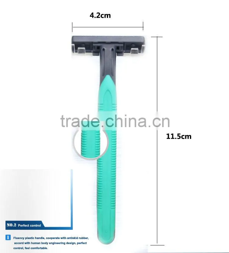 D227L male twin blade face clean razor blade