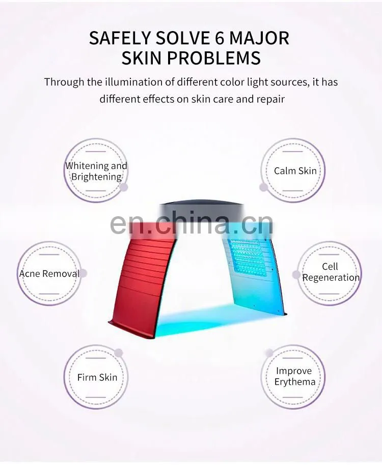 LED Light 7 Color Facial SPA Nano Photon Skin Rejuvenation Device PDT Therapy Hot Cold Spray Skin Care Beauty Instrument