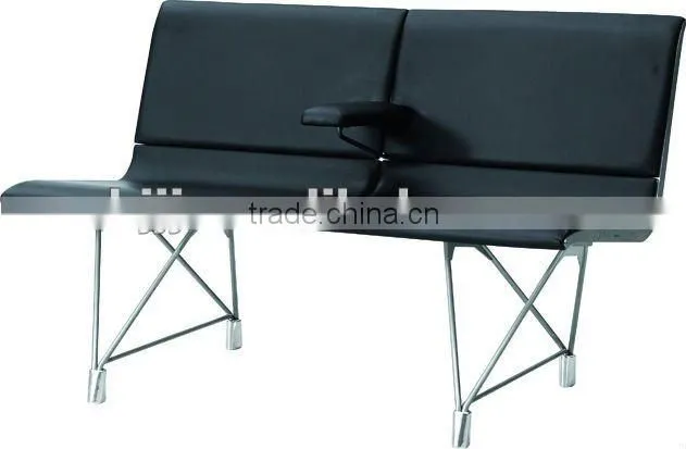 public high quality stainless steel 304 lounge chair waiting chair H60