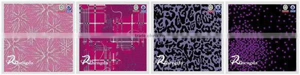 Polyester PVC Coated Abstract Print Fabric