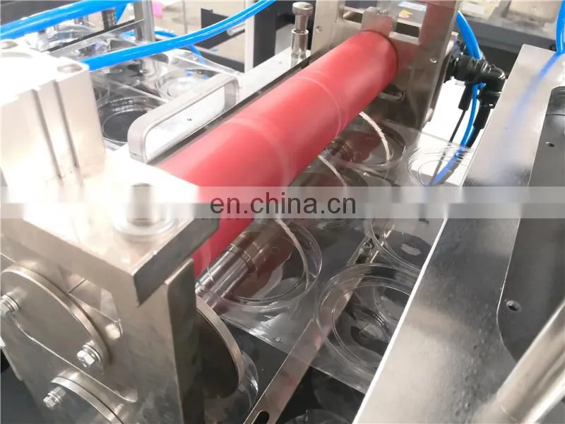 PCL450 Automatic Plastic Drink Paper Cup Cover Lid Cap thermo forming punching cutting machine