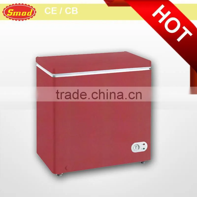 Wooden color chest freezer /horizontal freezer