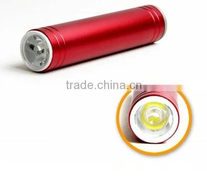 Shenzhen 2600mAh power bank with led lighting for samsung