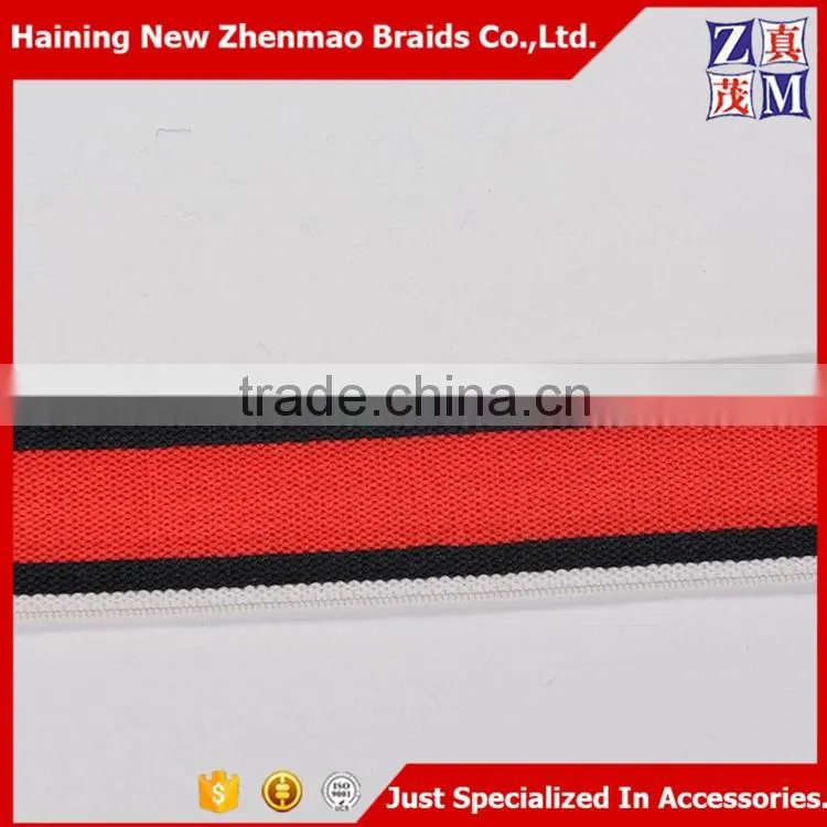 Wholesale woven color elastic tape for shoes
