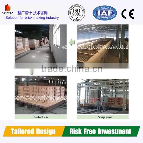 Automatic brick stacker machine in automatic clay brick manufacturing plant