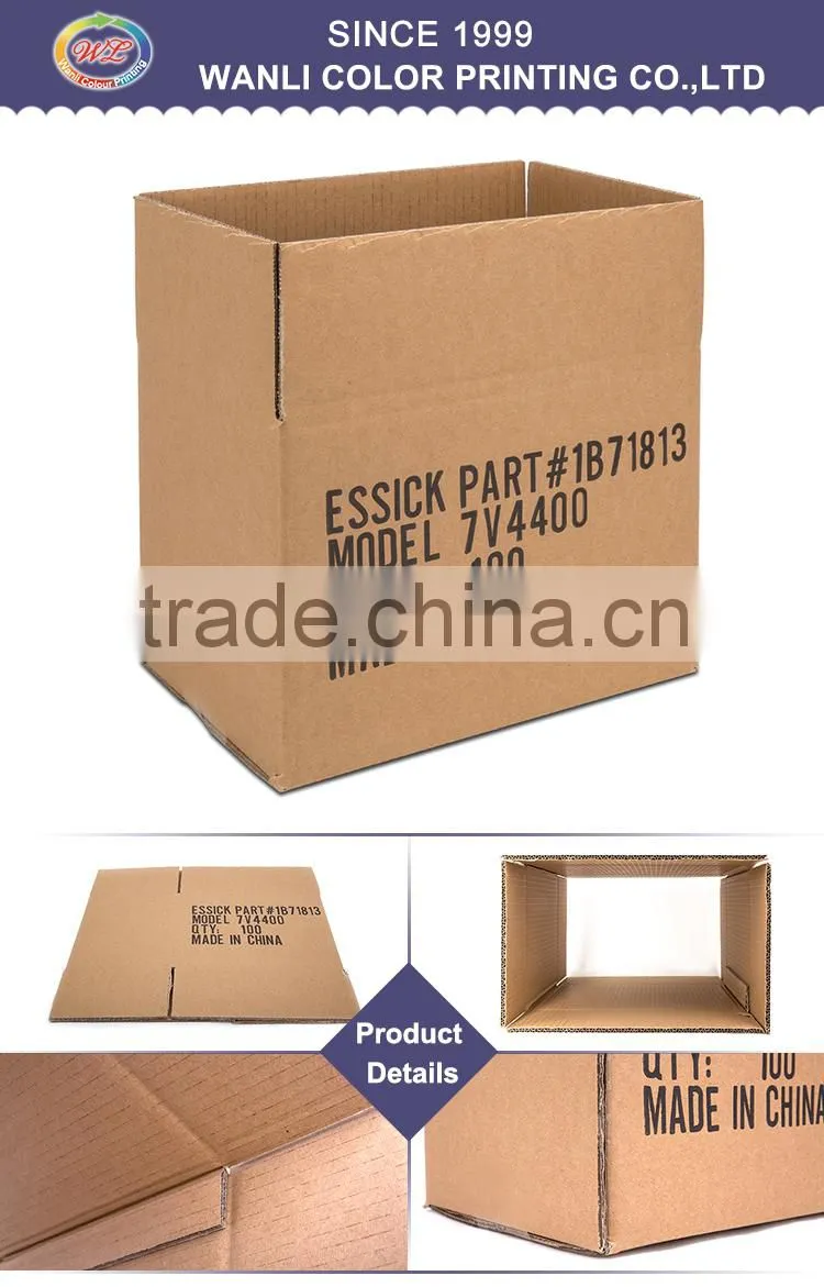 Wholesale professional Custom Printed Cardboard Corrugated mailing Carton Paper Shipping Box