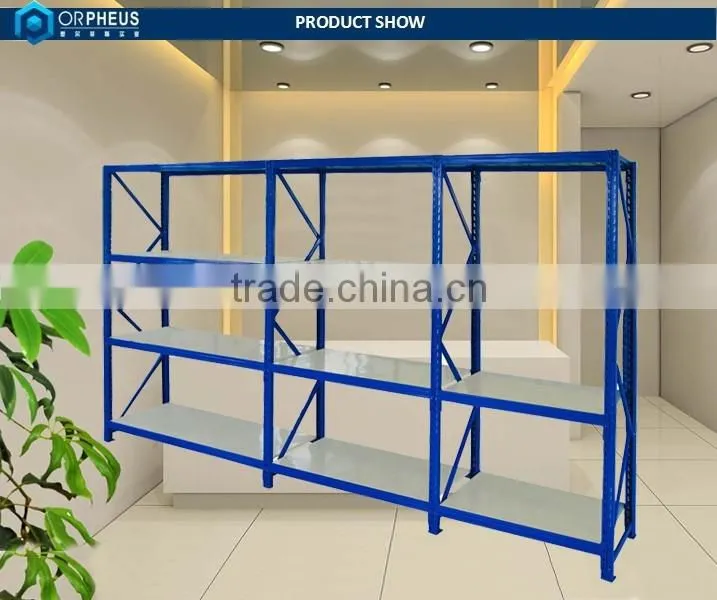Colorful Shop Storage Furniture Custom Metal Rack Commodity Shelf