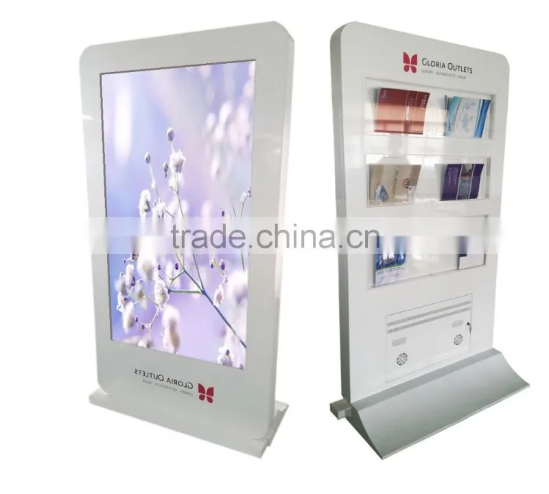 Alone Standing Automatic Shoe Polisher with LCD Advertisement Playback Screen 32inch 1080p Full HD Gigabit Network Media Player