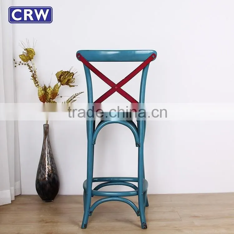 RCH-4003 Tall Wooden Cross Back Bar Chair
