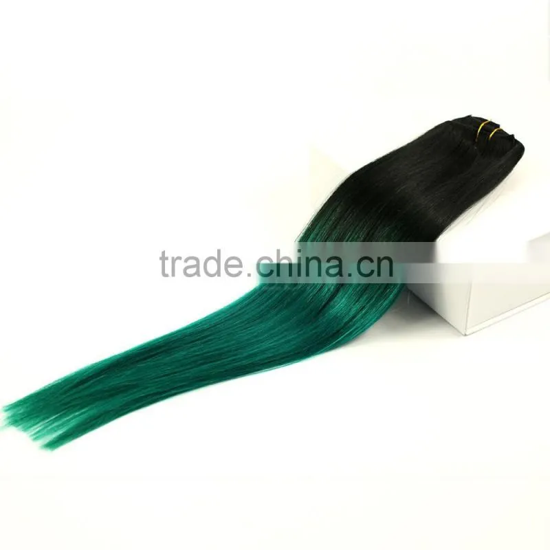 100g, 220g remy clip in human hair extensions for white women